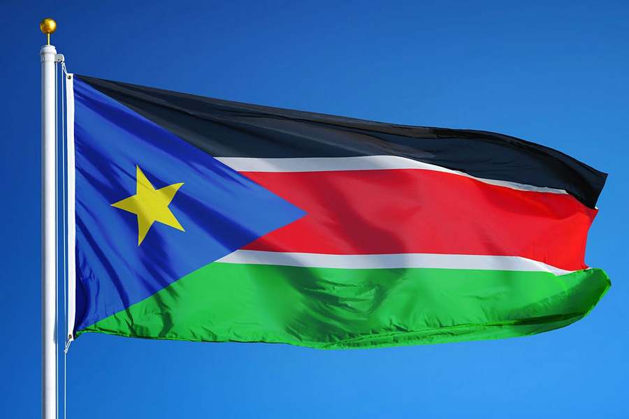 Flaga Sudanu Południowego.