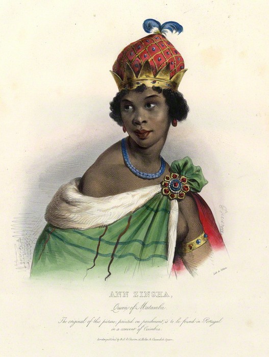 Portret królowej, ręcznie kolorowana litografia z 1830 r.