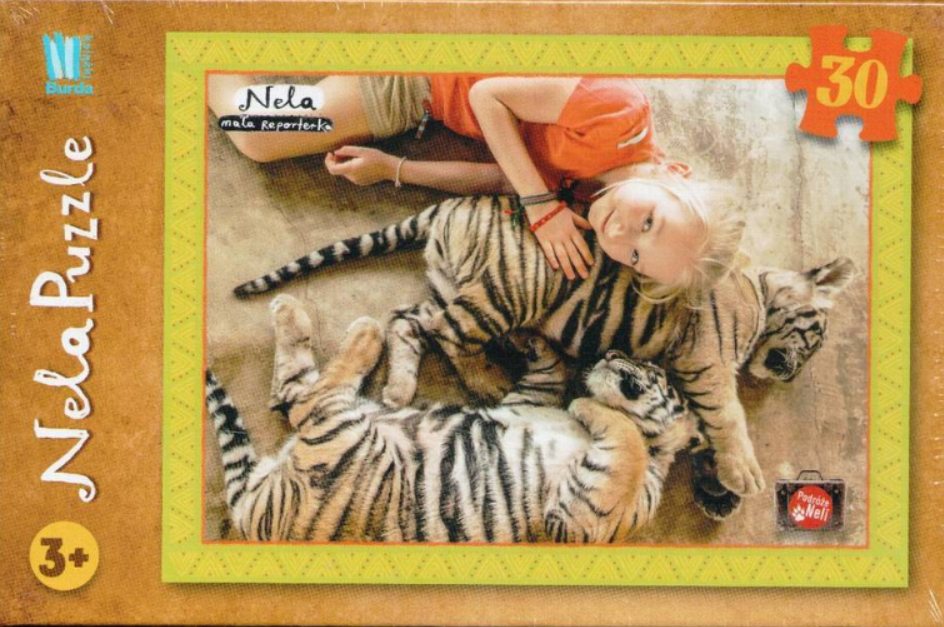 Puzzle z Nelą i tygryskami z "Tiger Temple".